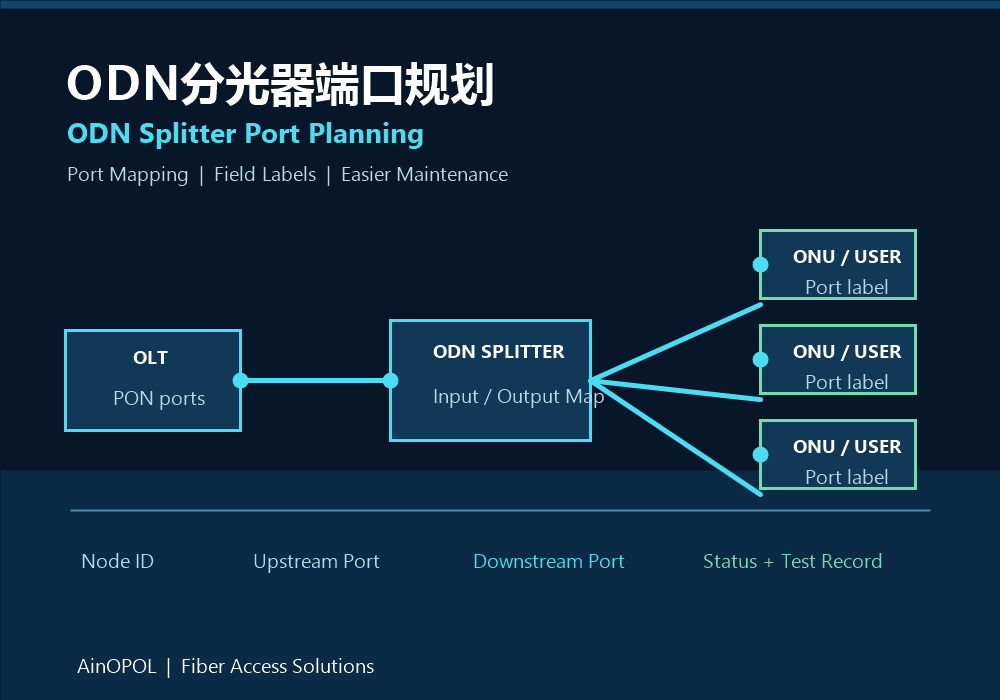 ODN Splitter Port Planning and Field Labeling: Making PON Networks Easier to Deploy and Maintain
