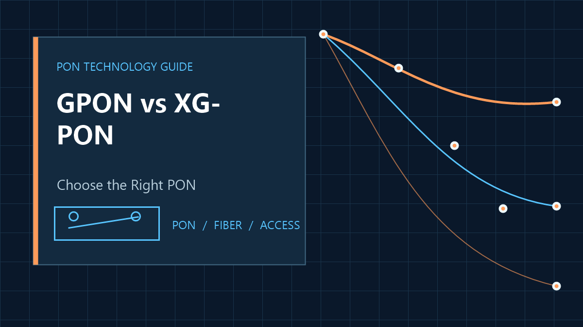 GPON vs XG-PON: Which PON Technology Should ISPs Choose in 2026?