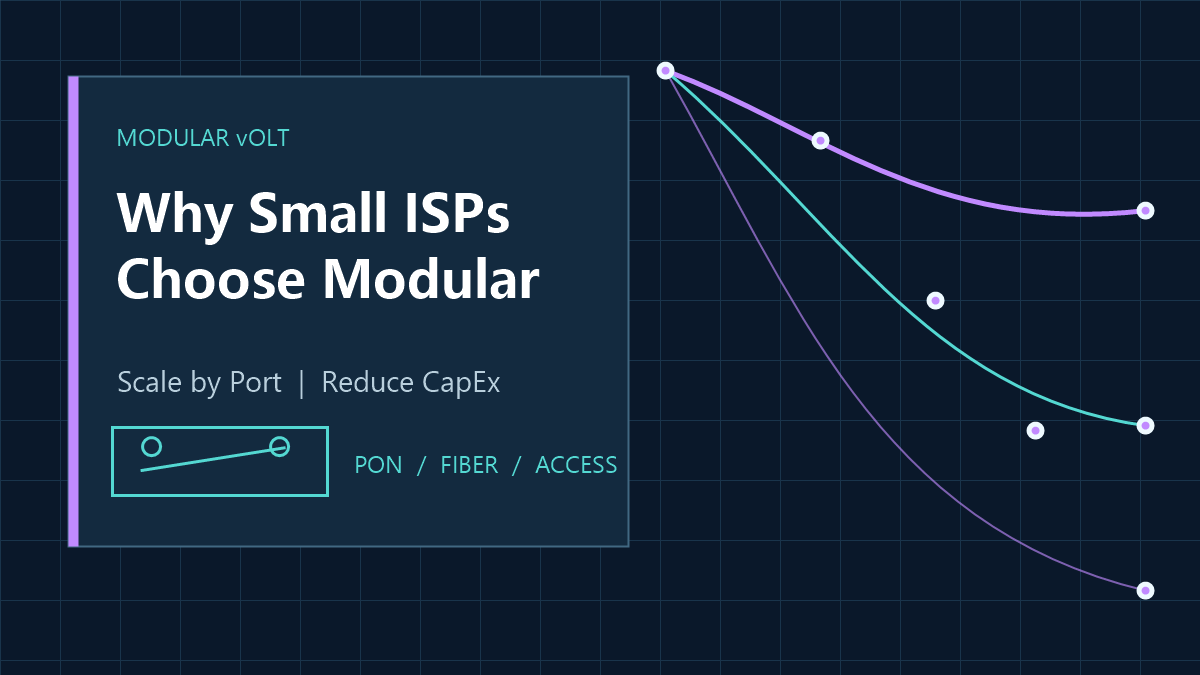 Why Small ISPs Are Moving from Traditional OLT to Modular vOLT